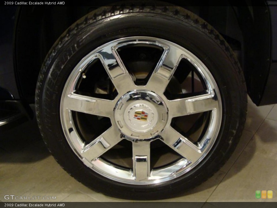 2009 Cadillac Escalade Hybrid AWD Wheel and Tire Photo #39816284