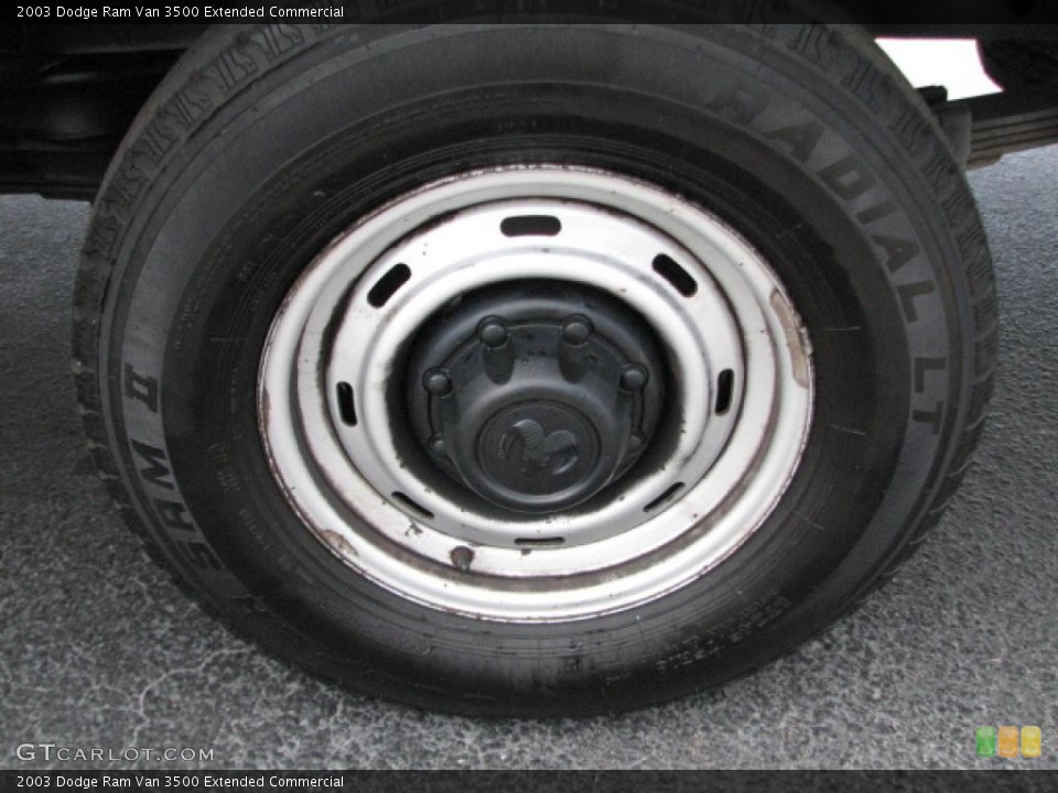 2003 Dodge Ram Van 3500 Extended Commercial Wheel and Tire Photo #39823814