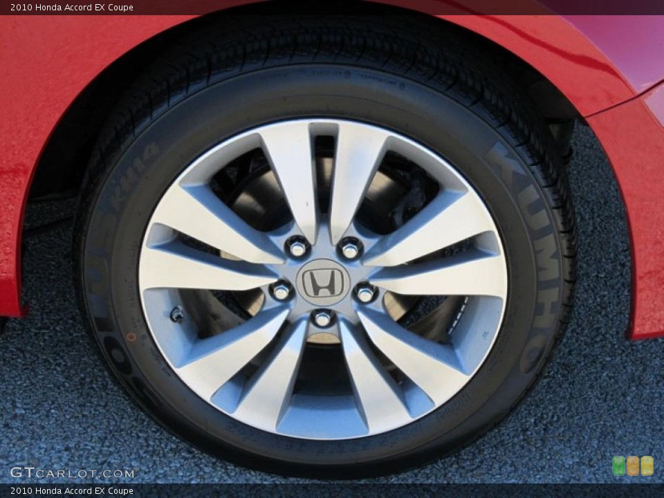 2010 Honda Accord EX Coupe Wheel and Tire Photo #39824594