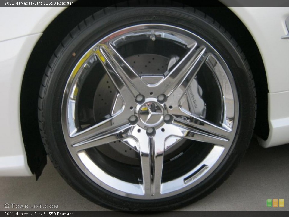 2011 Mercedes-Benz SL 550 Roadster Wheel and Tire Photo #39835318