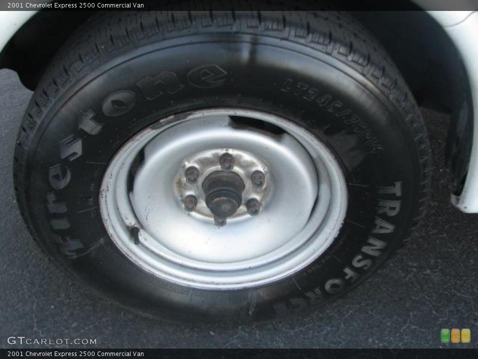 2001 Chevrolet Express 2500 Commercial Van Wheel and Tire Photo #39851622