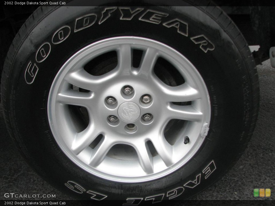 2002 Dodge Dakota Sport Quad Cab Wheel and Tire Photo #39851782