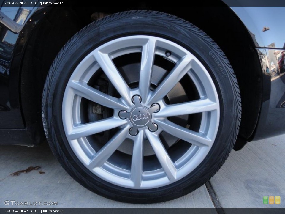 2009 Audi A6 3.0T quattro Sedan Wheel and Tire Photo #39853846