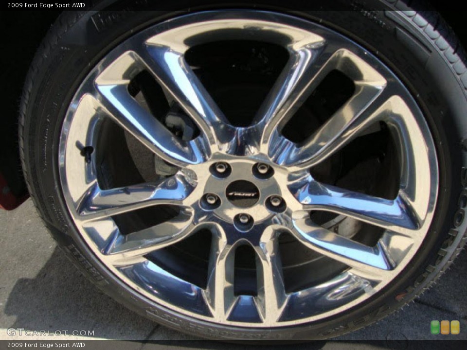 2009 Ford Edge Sport AWD Wheel and Tire Photo #39860174