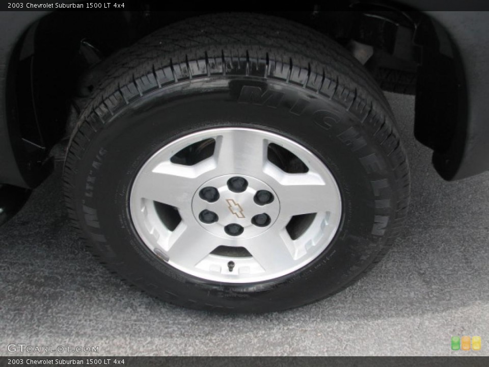 2003 Chevrolet Suburban 1500 LT 4x4 Wheel and Tire Photo #39869791