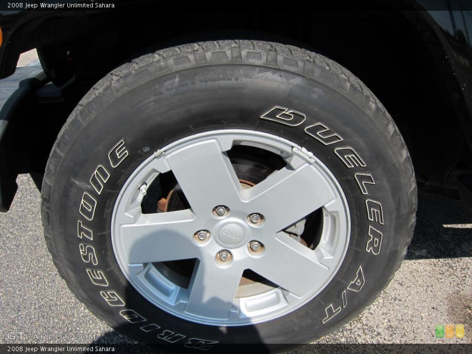 2008 Jeep Wrangler Unlimited Sahara Wheel and Tire Photo #39870191
