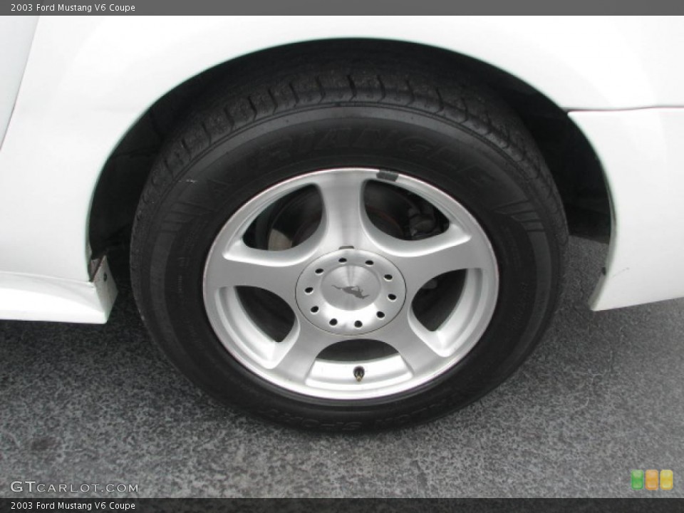 2003 Ford Mustang V6 Coupe Wheel and Tire Photo #39871035