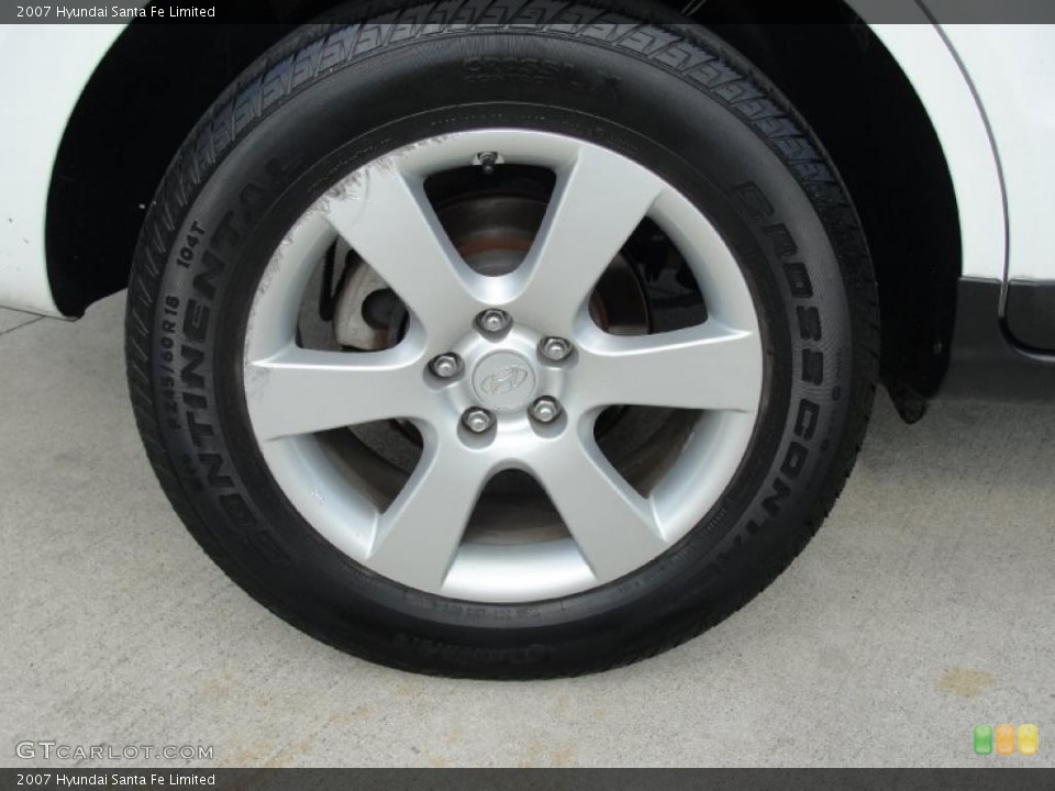 2007 Hyundai Santa Fe Limited Wheel and Tire Photo #39874296