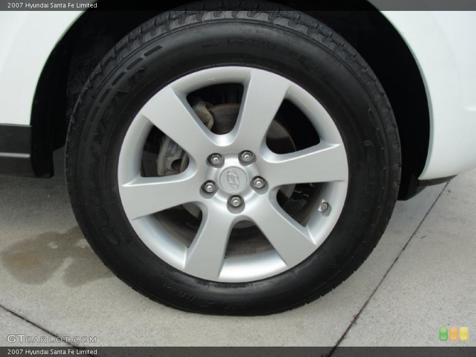 2007 Hyundai Santa Fe Limited Wheel and Tire Photo #39874308