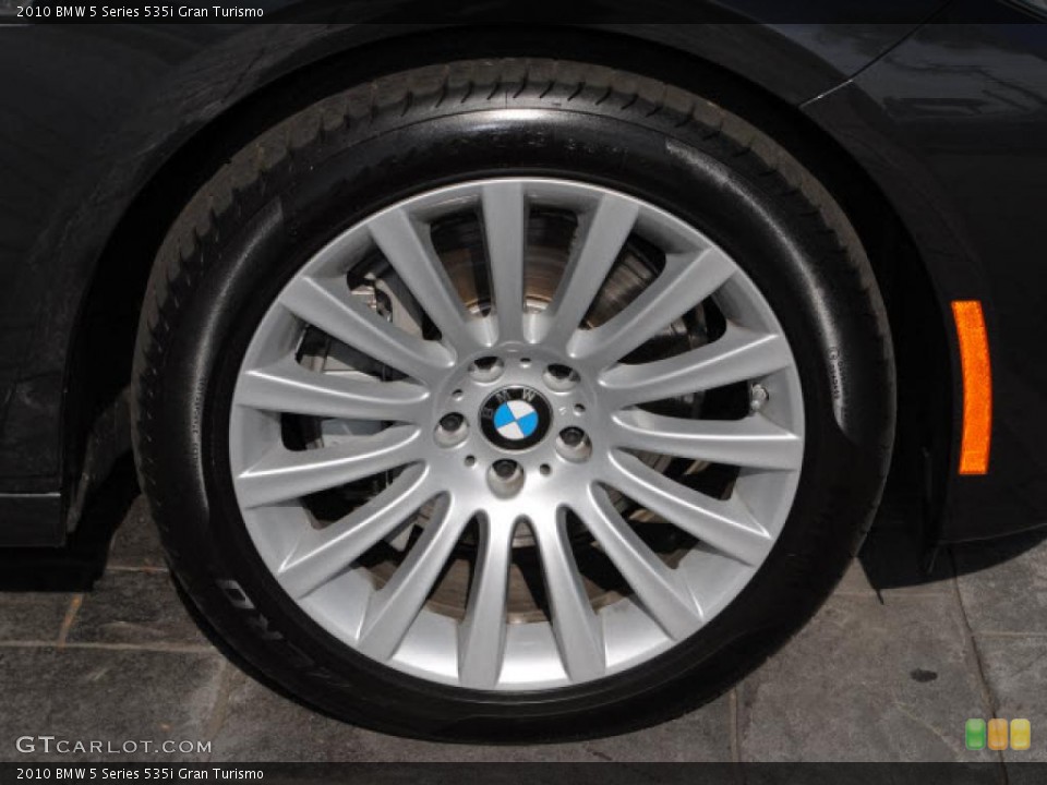 2010 BMW 5 Series 535i Gran Turismo Wheel and Tire Photo #39876286
