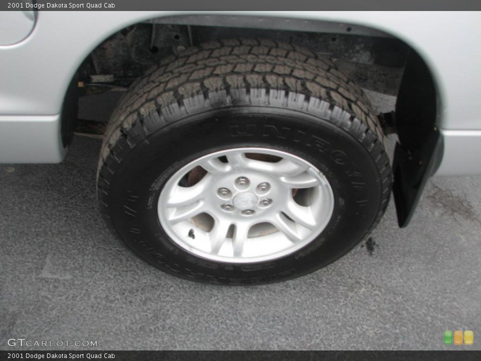 2001 Dodge Dakota Sport Quad Cab Wheel and Tire Photo #39876955