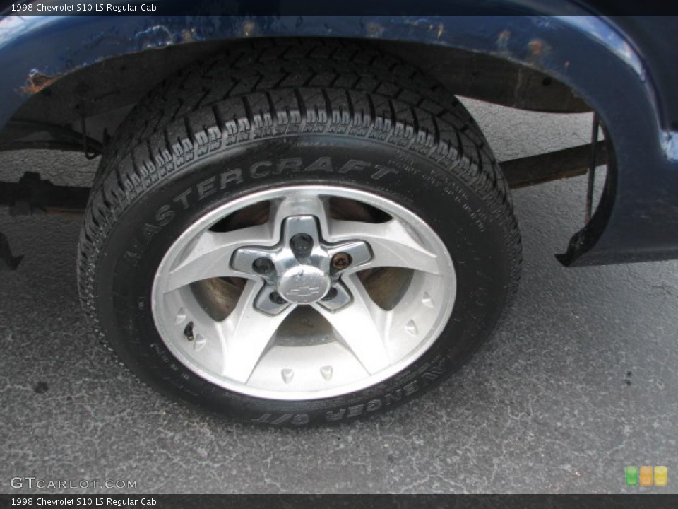 1998 Chevrolet S10 LS Regular Cab Wheel and Tire Photo #39877351
