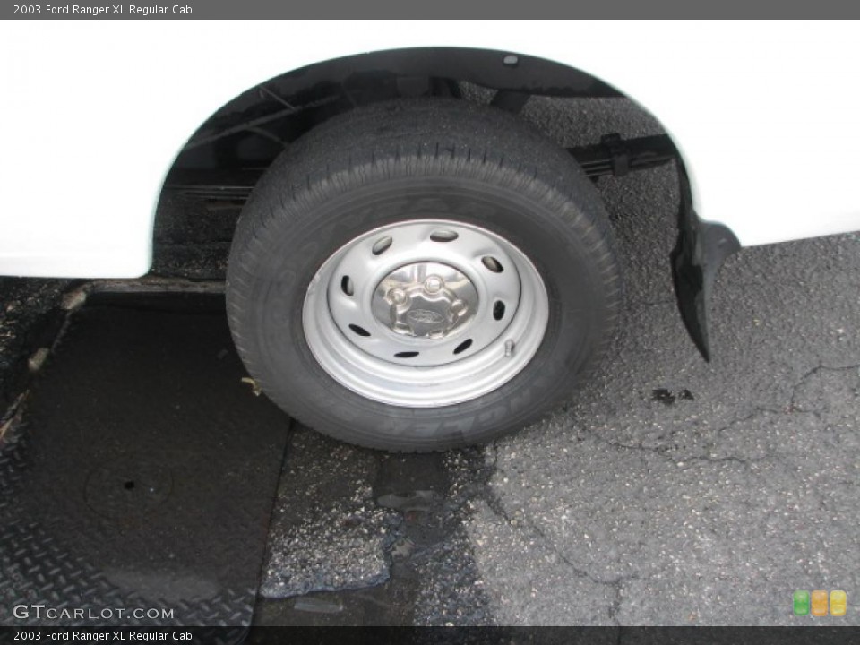 2003 Ford Ranger XL Regular Cab Wheel and Tire Photo #39881975