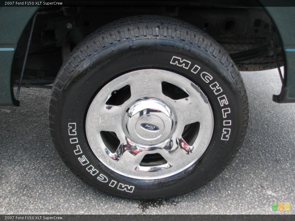 2007 Ford F150 XLT SuperCrew Wheel and Tire Photo #39885444