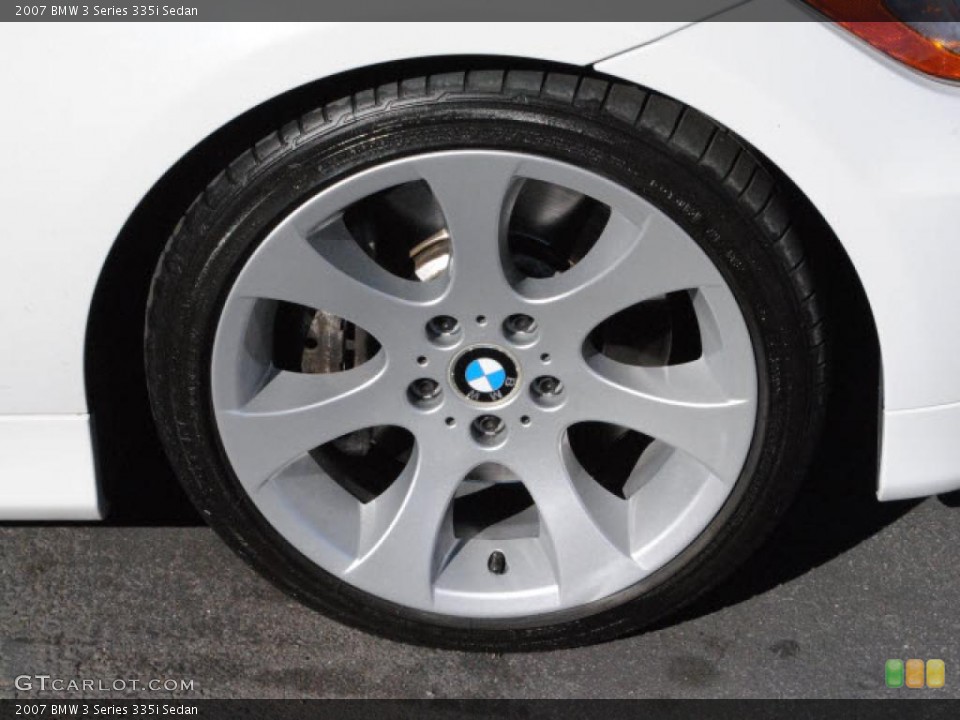 2007 BMW 3 Series 335i Sedan Wheel and Tire Photo #39890768