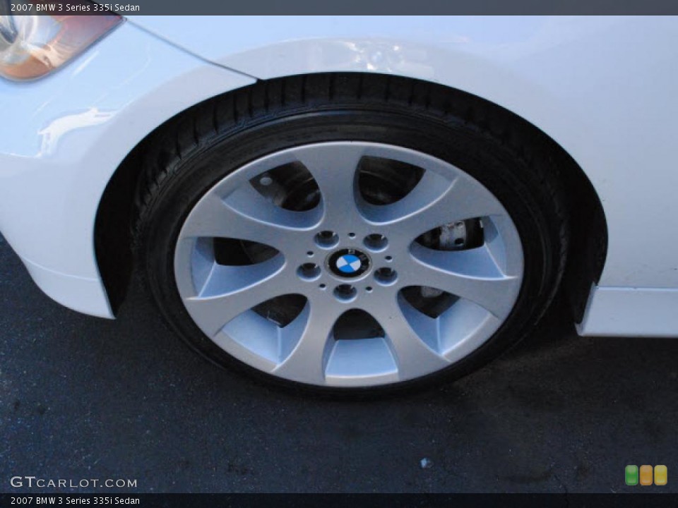 2007 BMW 3 Series 335i Sedan Wheel and Tire Photo #39891104