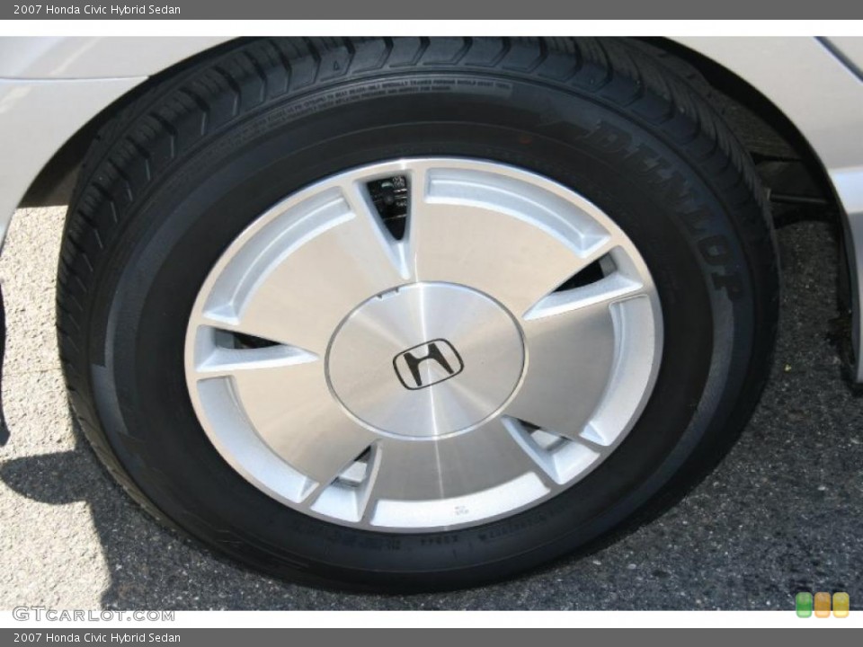 2007 Honda Civic Hybrid Sedan Wheel and Tire Photo #39891688