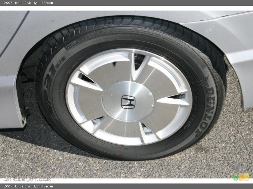 2007 Honda Civic Hybrid Sedan Wheel and Tire Photo #39891696