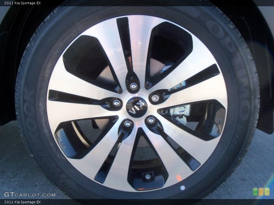 2011 Kia Sportage EX Wheel and Tire Photo #39891960