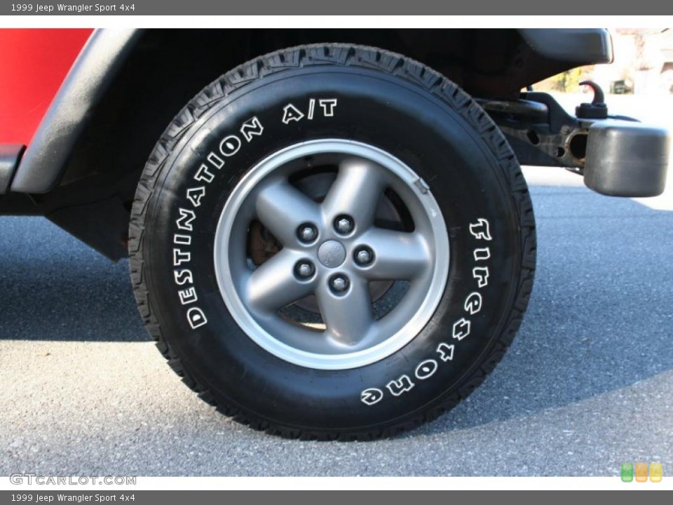 1999 Jeep Wrangler Sport 4x4 Wheel and Tire Photo #39895511