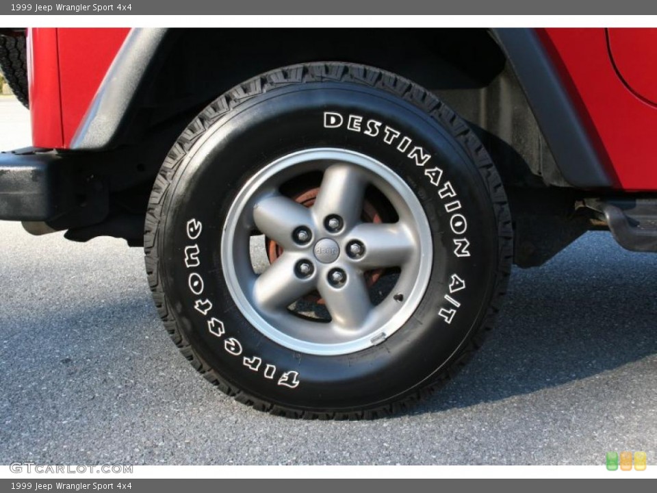 1999 Jeep Wrangler Sport 4x4 Wheel and Tire Photo #39895547