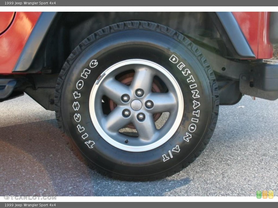 1999 Jeep Wrangler Sport 4x4 Wheel and Tire Photo #39895559