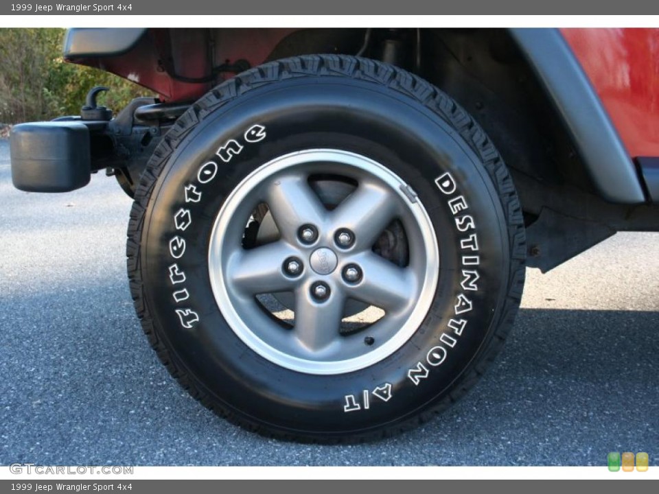 1999 Jeep Wrangler Sport 4x4 Wheel and Tire Photo #39895575