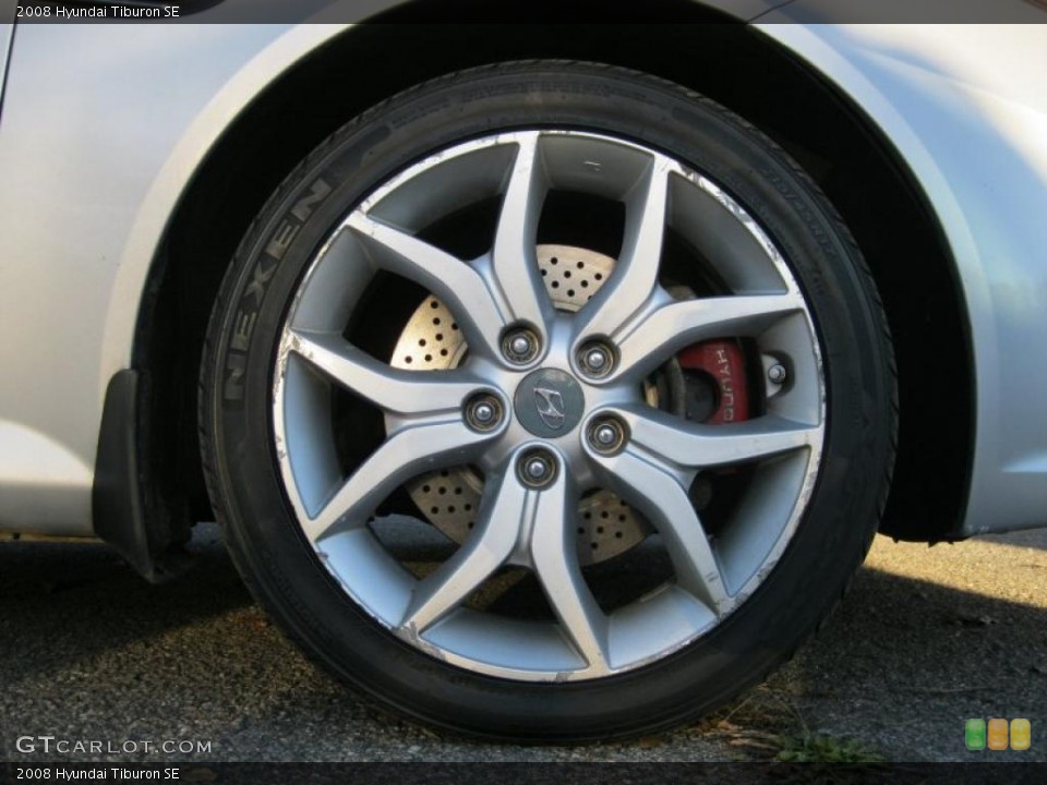 2008 Hyundai Tiburon SE Wheel and Tire Photo #39907463