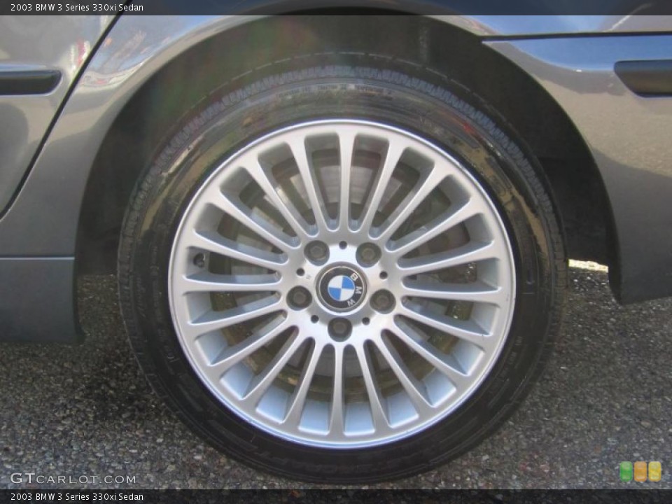 2003 BMW 3 Series 330xi Sedan Wheel and Tire Photo #39922795