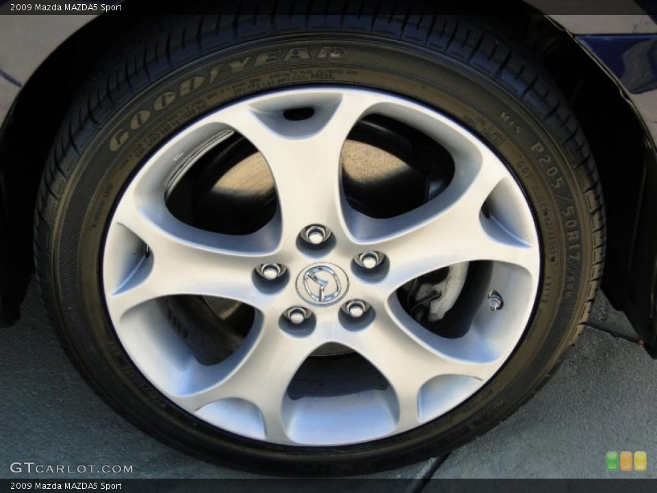 2009 Mazda MAZDA5 Sport Wheel and Tire Photo #39926392