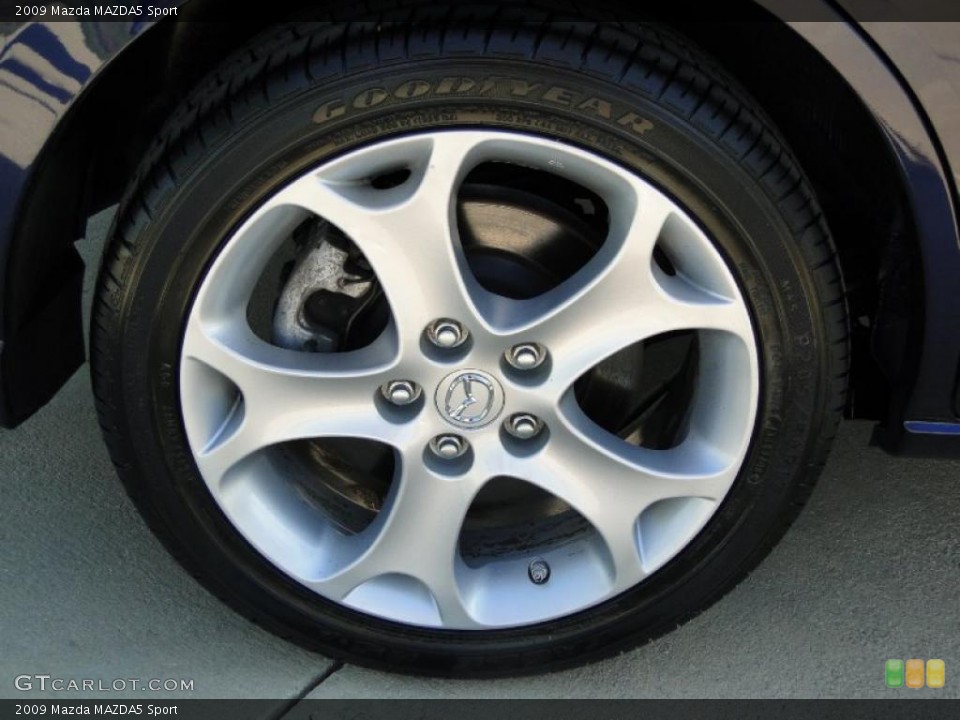 2009 Mazda MAZDA5 Sport Wheel and Tire Photo #39926408