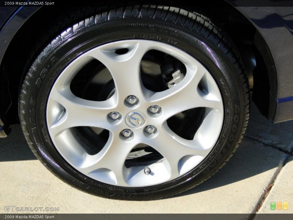 2009 Mazda MAZDA5 Sport Wheel and Tire Photo #39926420