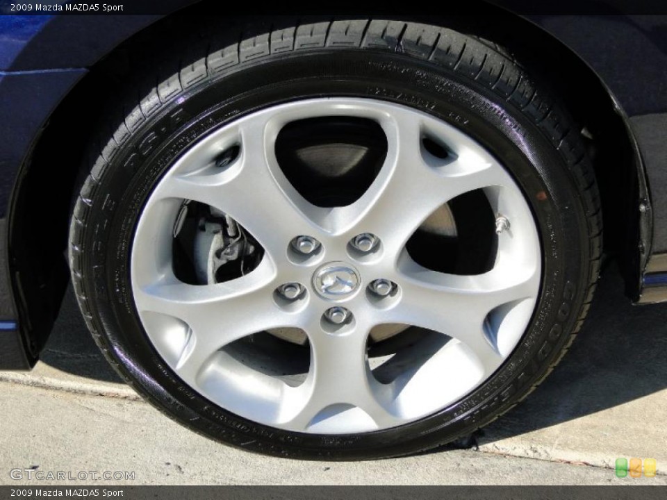 2009 Mazda MAZDA5 Sport Wheel and Tire Photo #39926436