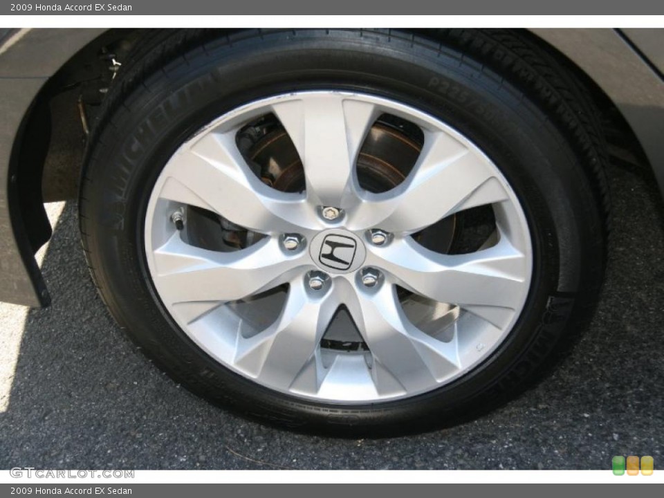 2009 Honda Accord EX Sedan Wheel and Tire Photo #39929628