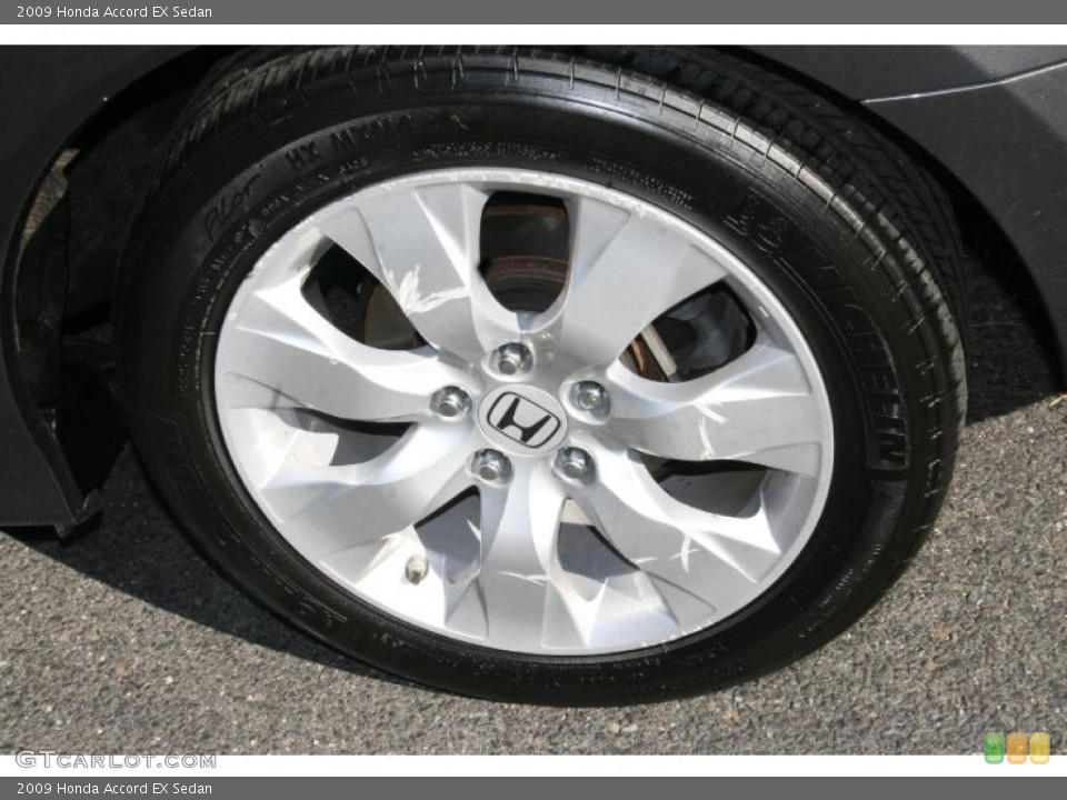 2009 Honda Accord EX Sedan Wheel and Tire Photo #39929672