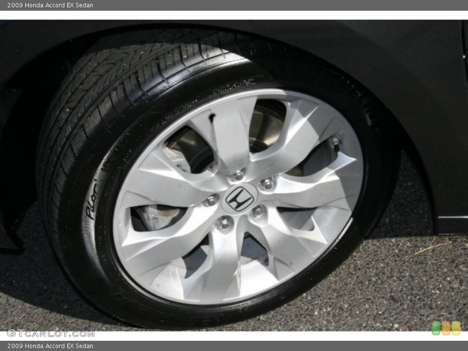 2009 Honda Accord EX Sedan Wheel and Tire Photo #39929692