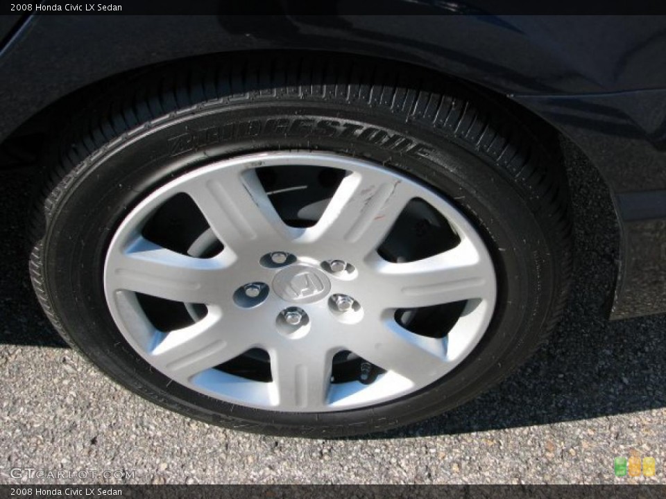 2008 Honda Civic LX Sedan Wheel and Tire Photo #39946250