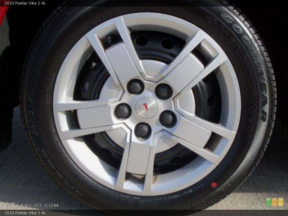 2010 Pontiac Vibe 2.4L Wheel and Tire Photo #39962358