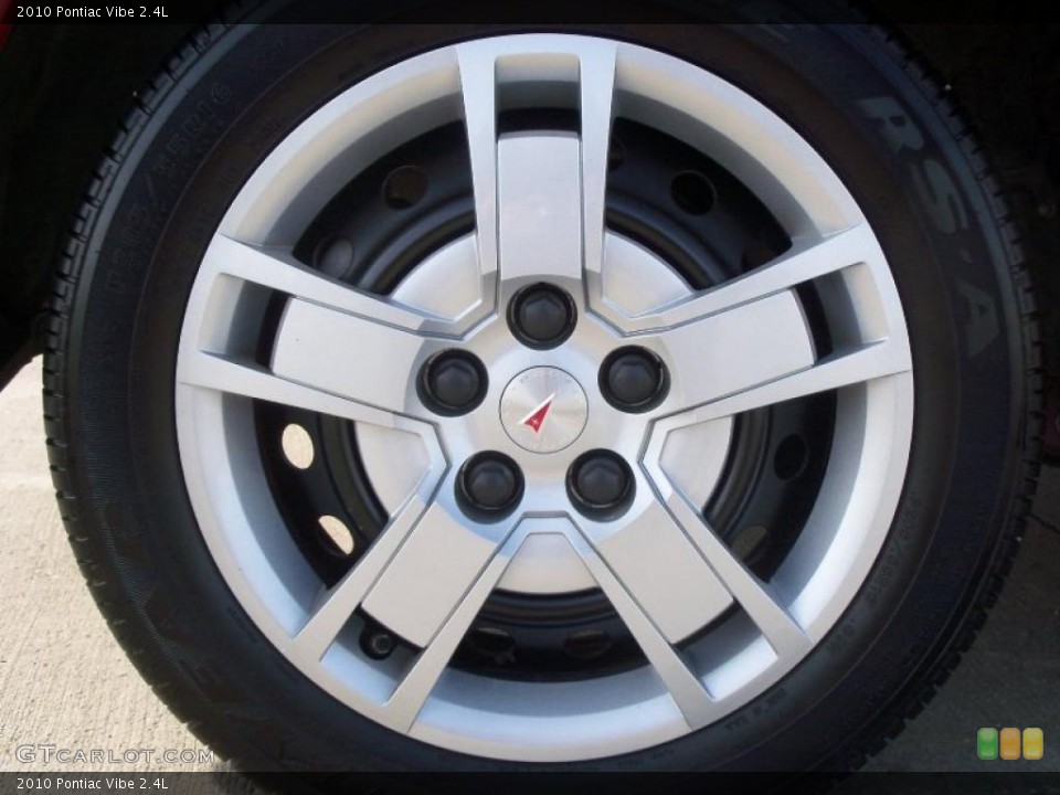 2010 Pontiac Vibe 2.4L Wheel and Tire Photo #39962390