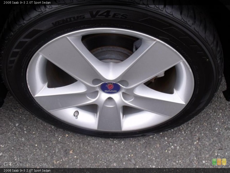 2008 Saab 9-3 2.0T Sport Sedan Wheel and Tire Photo #39967660