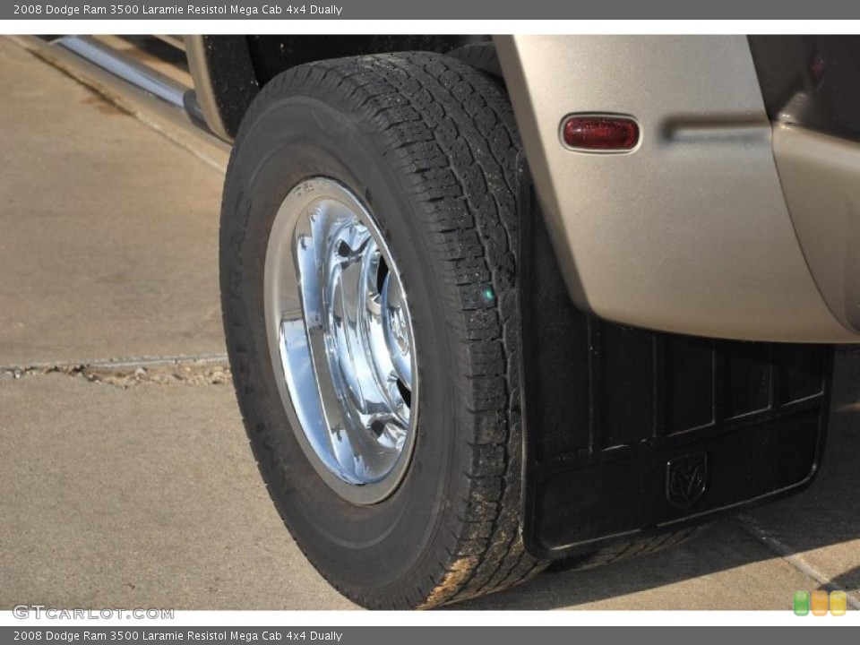 2008 Dodge Ram 3500 Laramie Resistol Mega Cab 4x4 Dually Wheel and Tire Photo #39974448