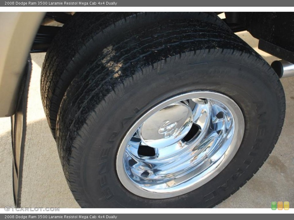 2008 Dodge Ram 3500 Laramie Resistol Mega Cab 4x4 Dually Wheel and Tire Photo #39974596