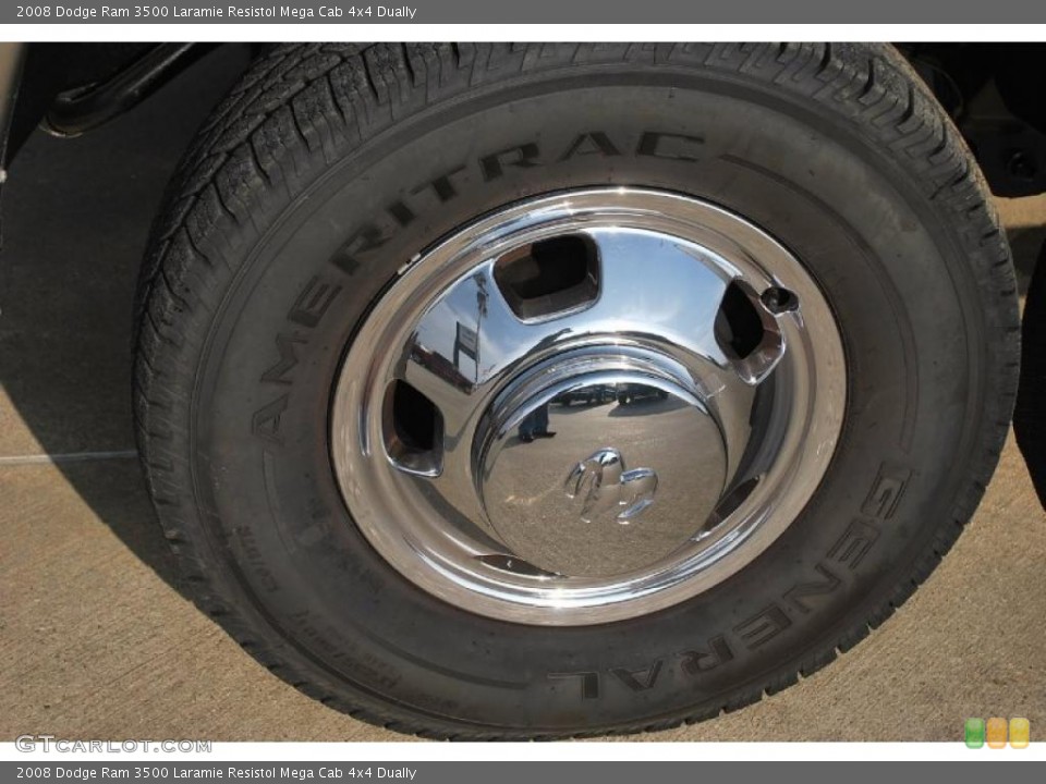 2008 Dodge Ram 3500 Laramie Resistol Mega Cab 4x4 Dually Wheel and Tire Photo #39974668