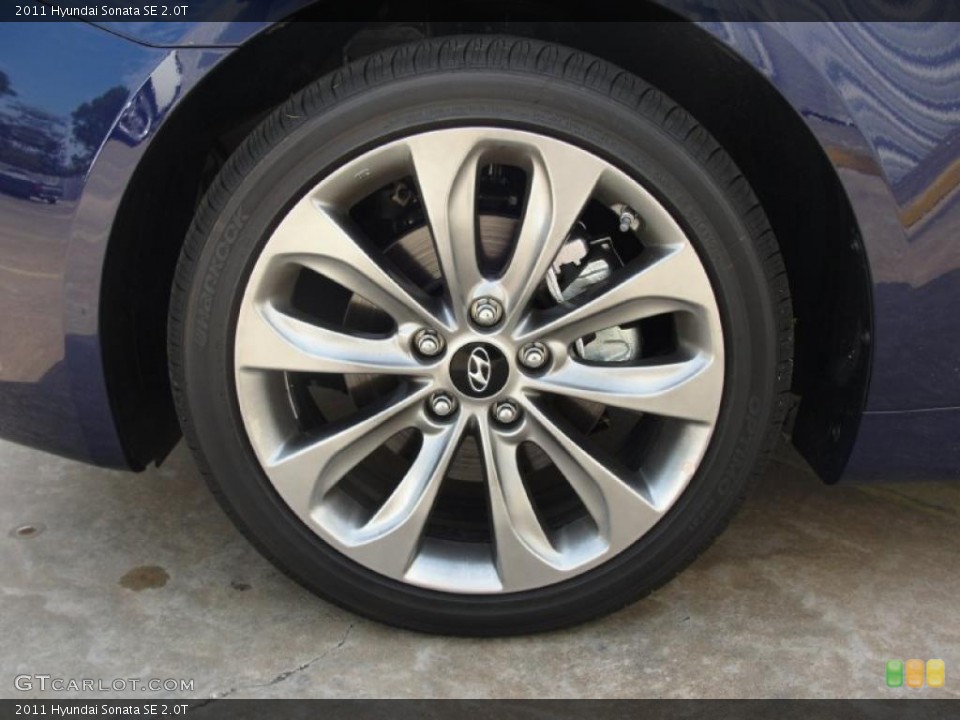 2011 Hyundai Sonata SE 2.0T Wheel and Tire Photo #39989996