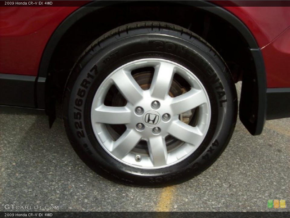 2009 Honda CR-V EX 4WD Wheel and Tire Photo #39999828