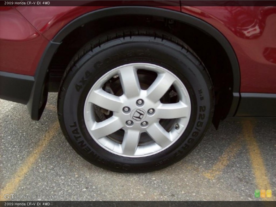 2009 Honda CR-V EX 4WD Wheel and Tire Photo #39999844