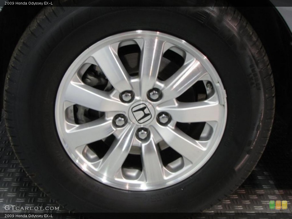 2009 Honda Odyssey EX-L Wheel and Tire Photo #40001080