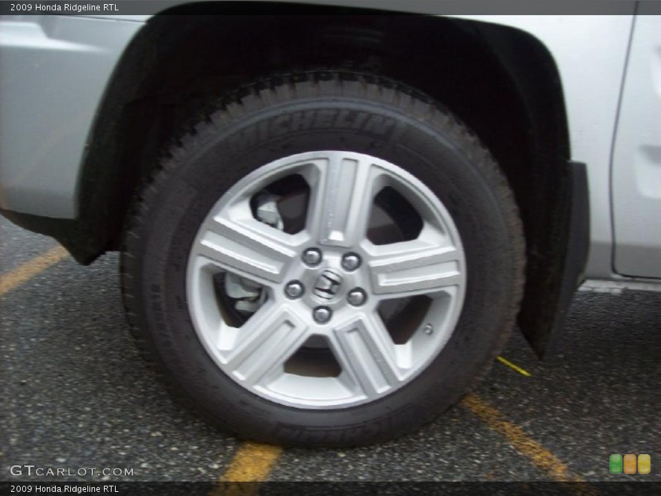 2009 Honda Ridgeline RTL Wheel and Tire Photo #40010678