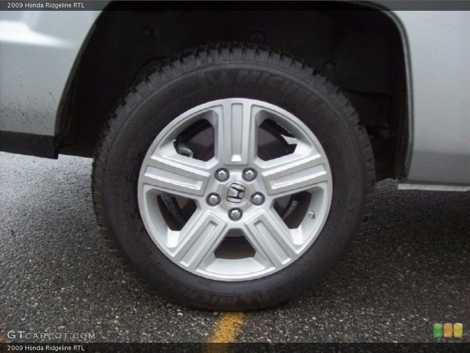 2009 Honda Ridgeline RTL Wheel and Tire Photo #40010710