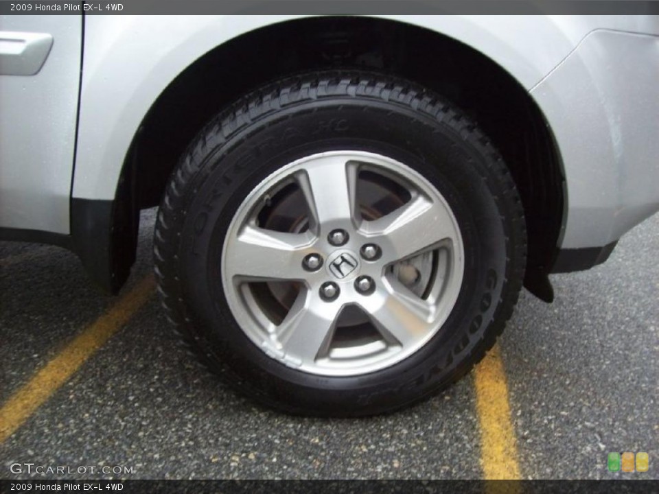 2009 Honda Pilot EX-L 4WD Wheel and Tire Photo #40011174
